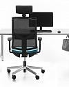 Fotel biurowy obrotowy ELEVEN EL103 black z zagłówkiem